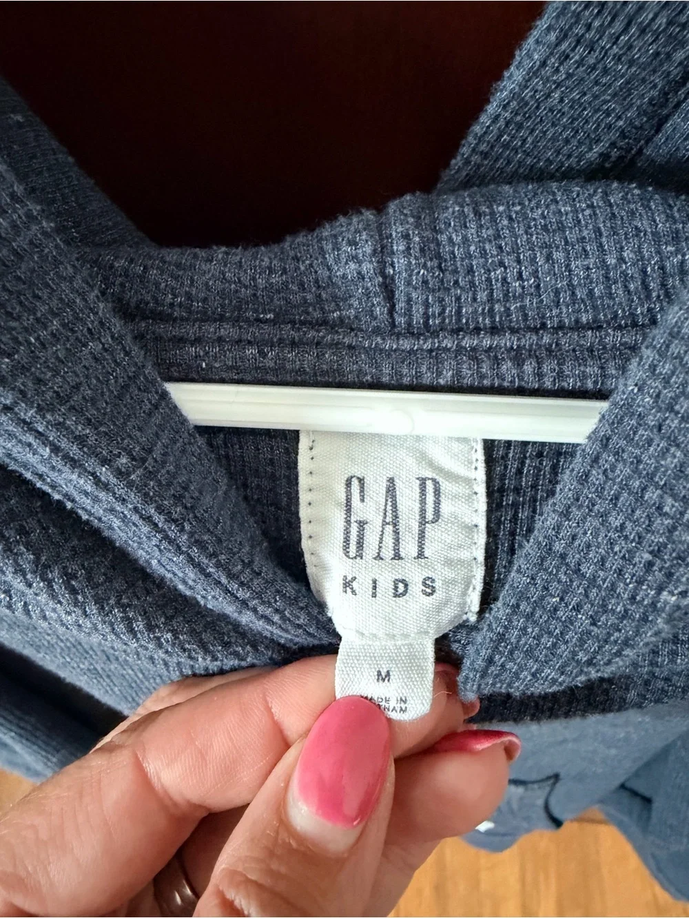 GAP Boy’s Hooded Knit Pullover - Blue